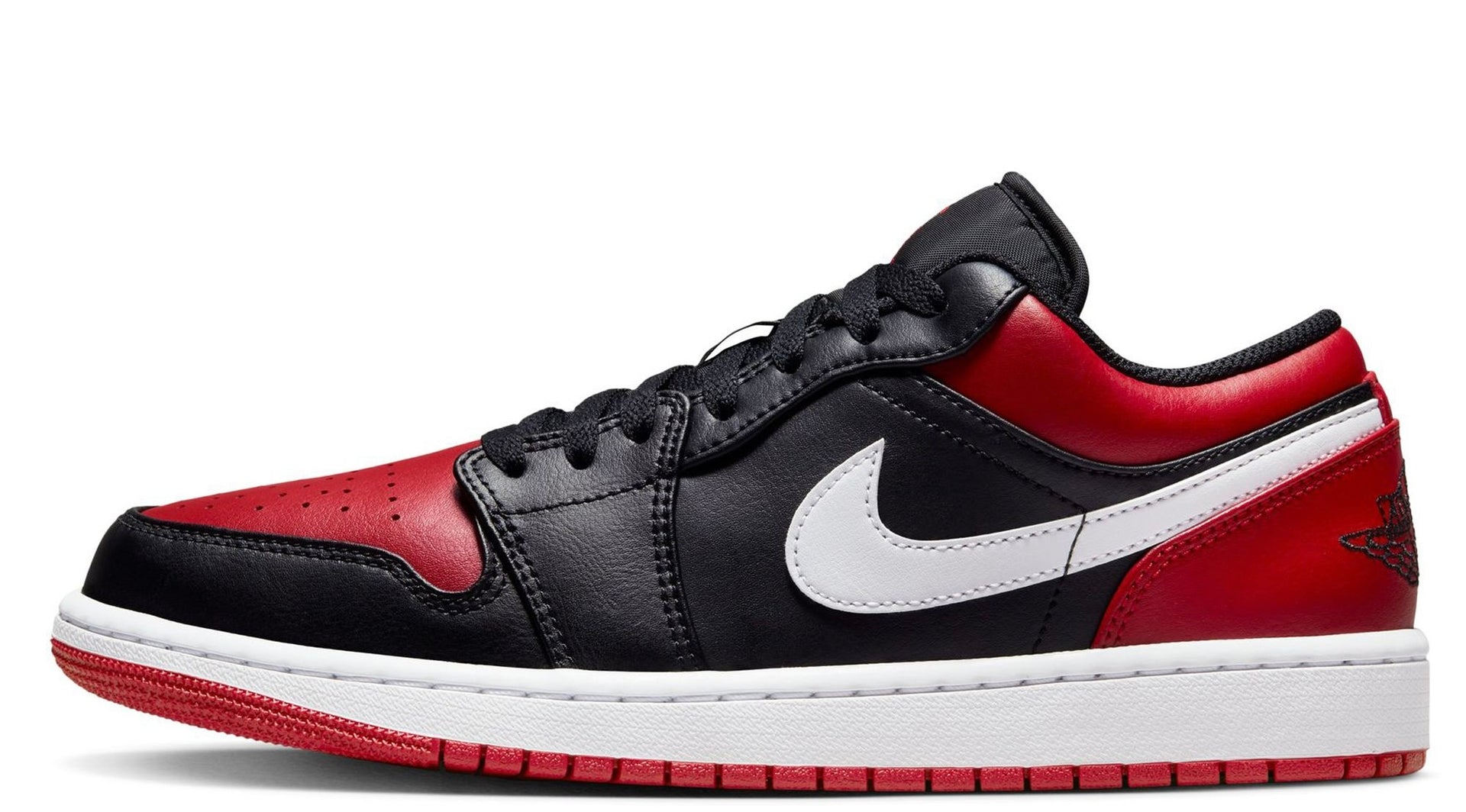 Air Jordan 1 Low Black White Gym Red