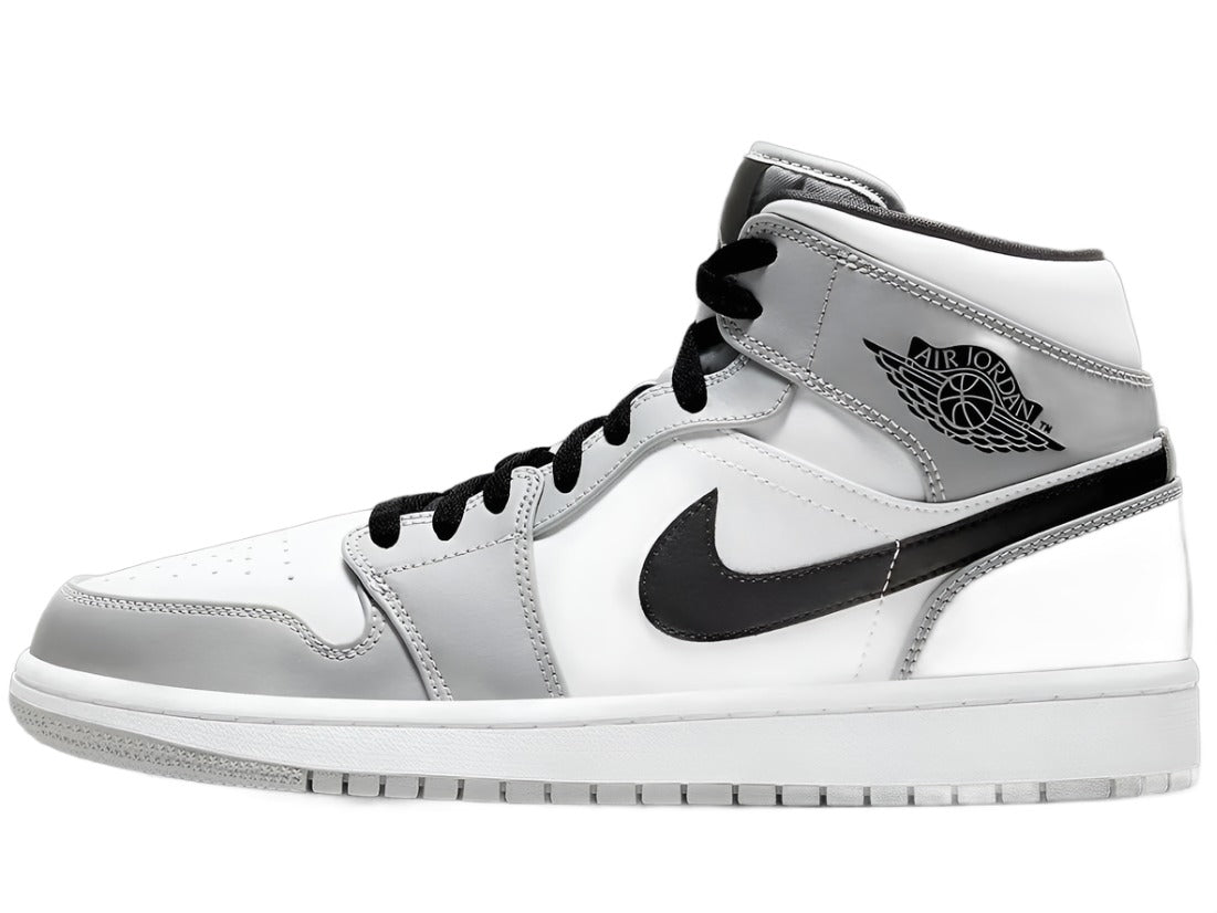 Air Jordan 1 Mid Smoke Grey White Black