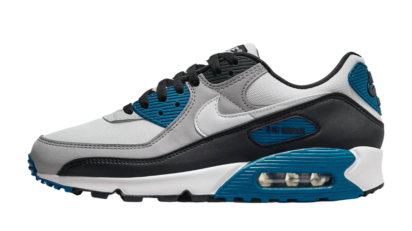 Nike Air Max 90 Smoke Grey Industrial Blue Black White