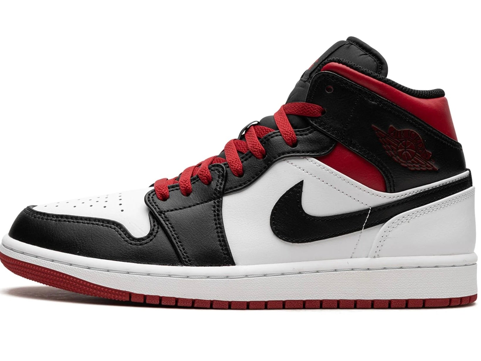 Air Jordan 1 Mid White Red Black DQ8426-106