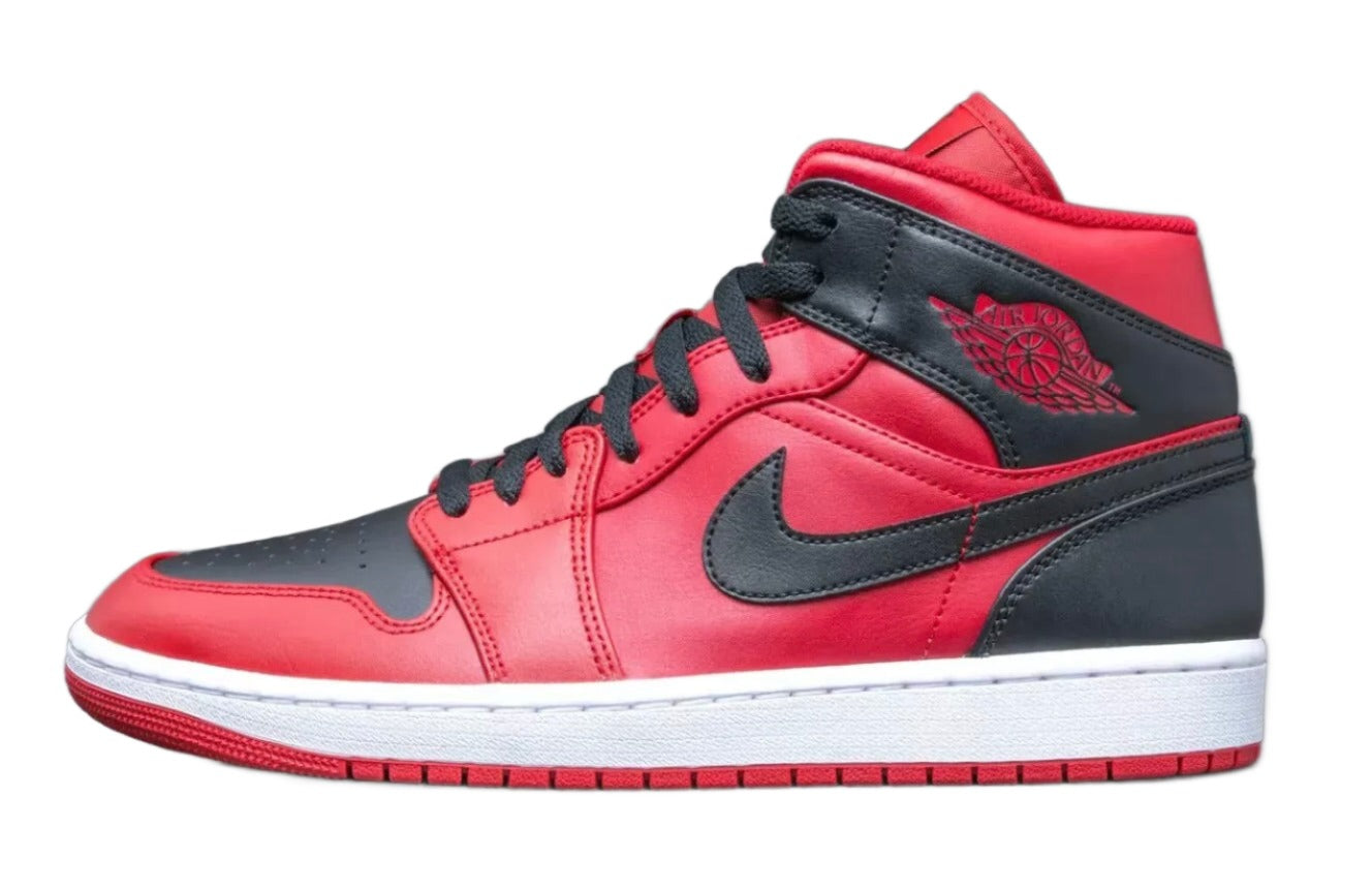 Air Jordan 1 Mid Gym Red Black White